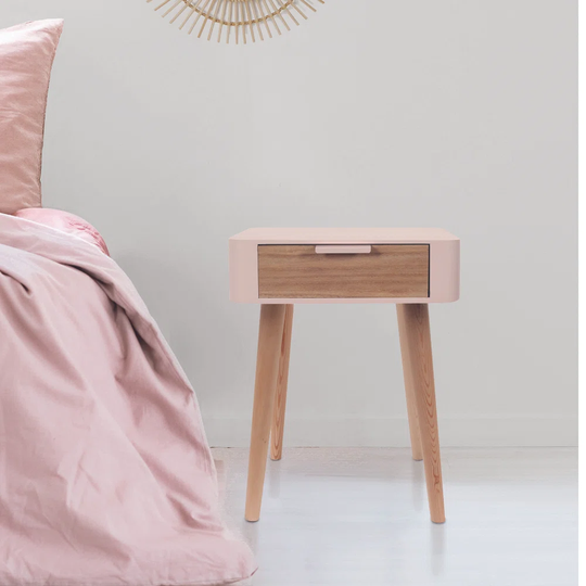 Camellia 1 Drawer Bedside Table
