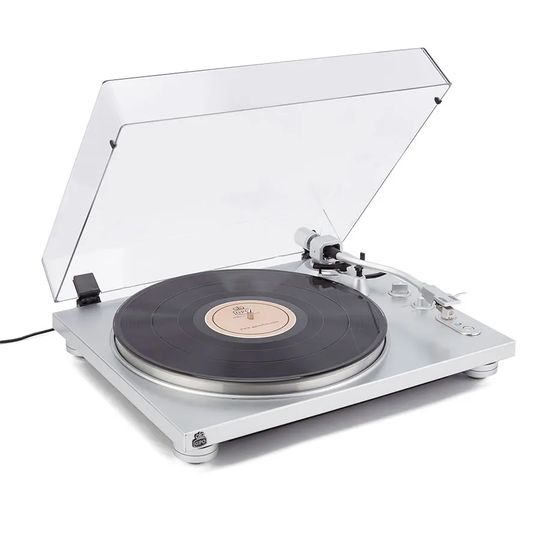 GPO PR 100 Twin Speed Retro Turntable - Silver