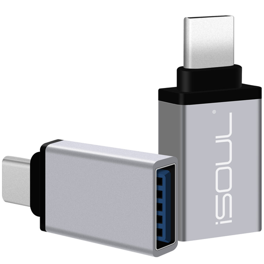 (Silver, 1 Pack) USB C Adapter USB Type C to USB 3.0 for MacBook Pro 2019/ Air 2018, Pixel 3, Dell XPS, OnePlus Type-C Devices iPad 10.2 inch 2020