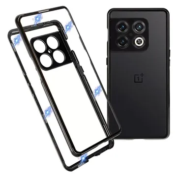 OnePlus 10 Pro Magnetic Case with Tempered Glass - Black