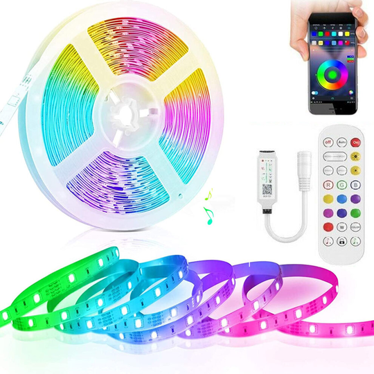 (10m 33ft (2*5m)) 33Ft LED Strip Lights Bluetooth App Remote Control