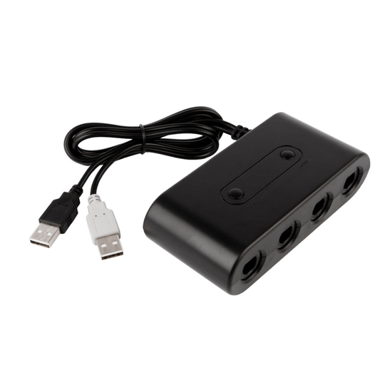 GameCube Controller Adapter for Nintendo Switch 4 port to USB Wii U PC 3 in 1