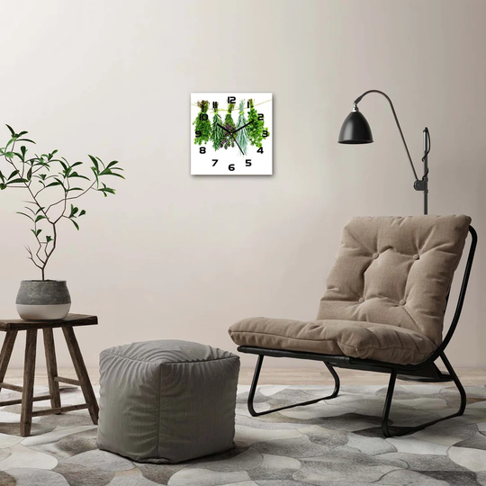Jerrico Herbs on a String Silent Wall Clock