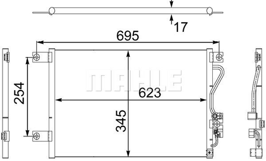 Condenser Air Conditioning 8FC351304-211 by BEHR