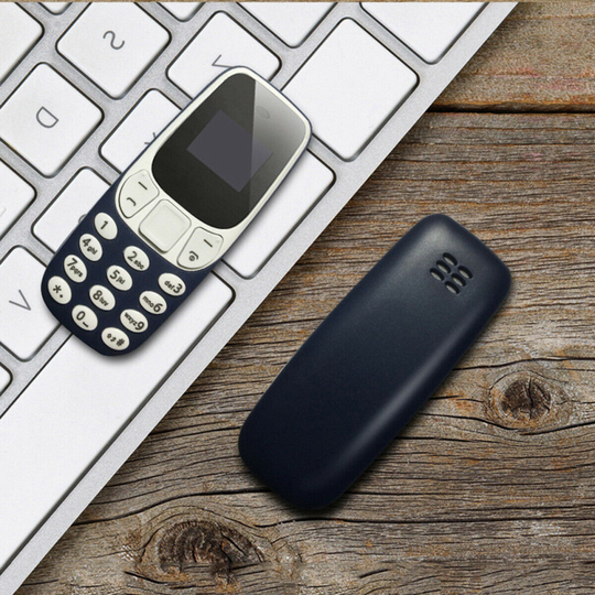 L8star BM10 Mini Telephone Blue Bluetooth Mobilephone Dual SIM Low Radiation