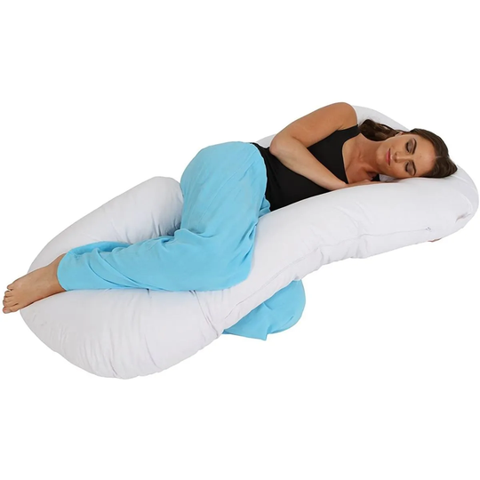 Sleepynights Full Body Pregnancy Support Maternity Pillow Cushion With Removable Cover: C Shape