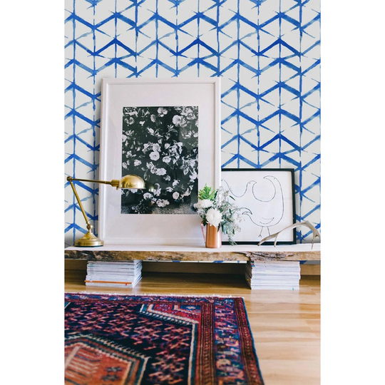 Adylenne Shibori Indigo Wallpaper