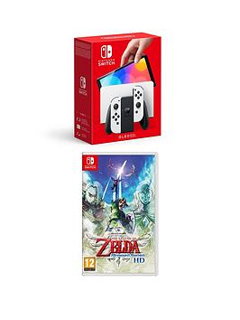 Nintendo Switch Oled Nintendo Switch Oled Console White &Amp; Free The Legend Of Zelda: Skyward Sword