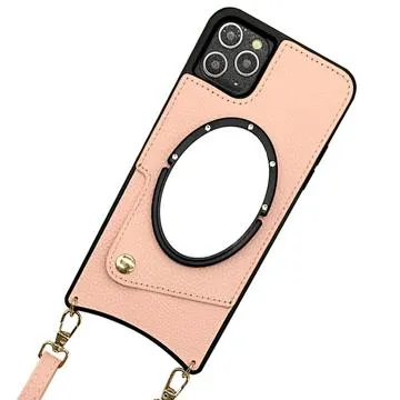 Fish Tail iPhone 14 Pro Max Coated Case with Mirror - Pink