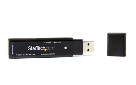 StarTech.com USB 3.0 External Flash Multi Media Memory Card Reader - SDHC MicroSD