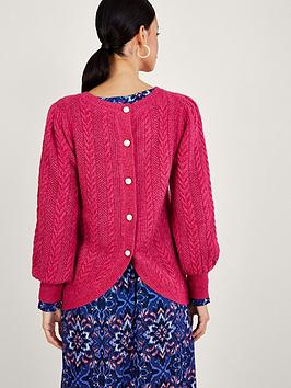 Monsoon Cable Jumper With Back Buttons