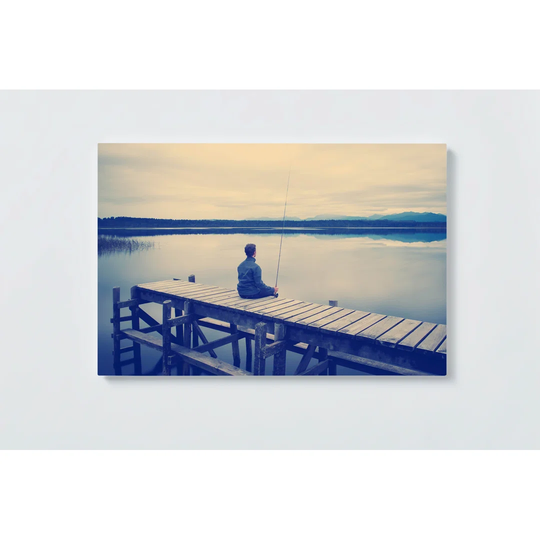 Lake Motif Magnetic Wall Mounted Cork Board