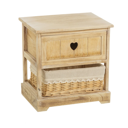 Pritchard 2 Drawer Bedside Table