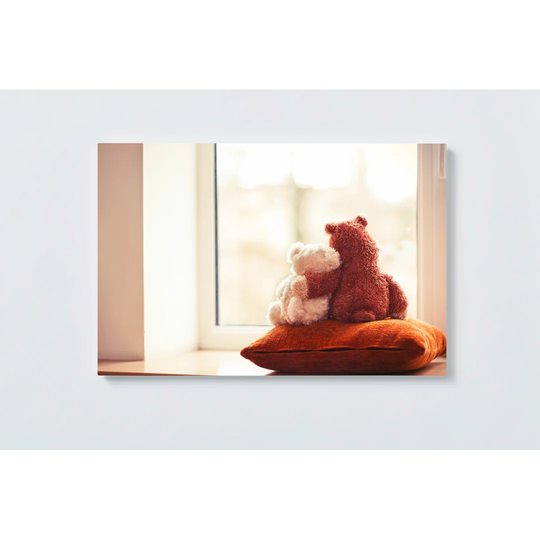 Teddy Motif Magnetic Wall Mounted Cork Board