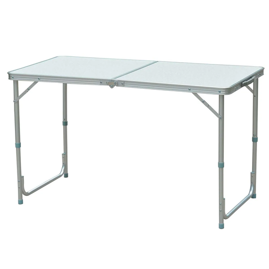 Outsunny Portable Folding Aluminium Table with Height Adjustment - Large