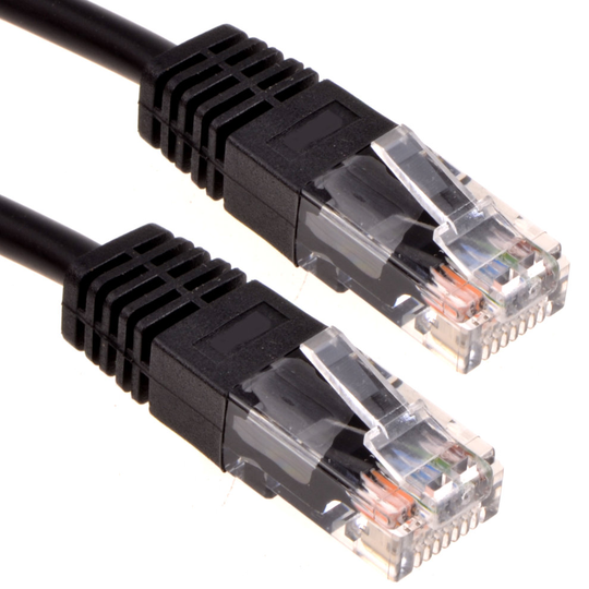 kenable Black Network Ethernet RJ45 Cat 5E UTP PATCH LAN COPPER Cable Lead 0.3m