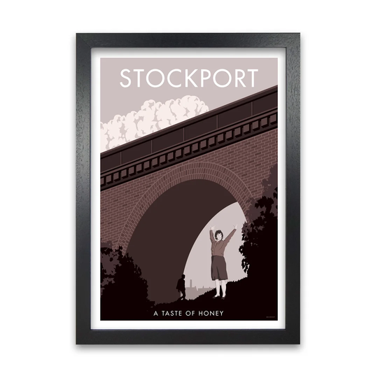 Stockport a Taste of Honey by Stephen Millership - Graphict Art Print on Paper