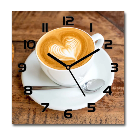Imsaan Coffee in a Cup Silent Wall Clock