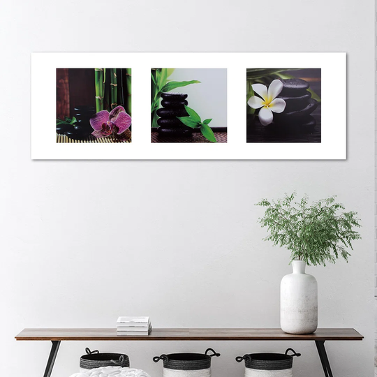 Canvas Print Orchid Zen Stones Spa