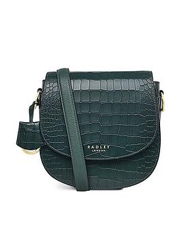 Radley Liverpool Street 2.0 Faux Croc Medium Flapover Crossbody - Green