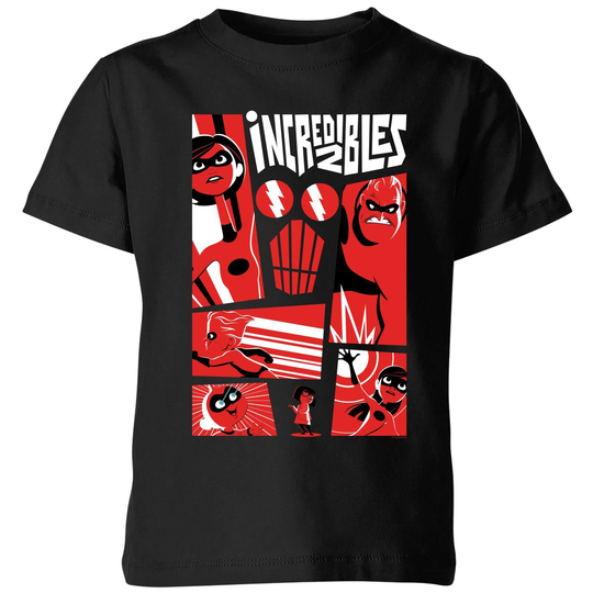 The Incredibles 2 Poster Kids' T-Shirt - Black - 3-4 Years - Black