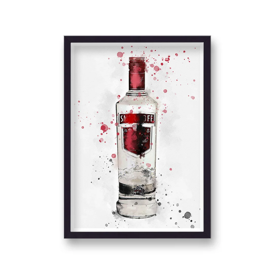 Spirit Graphic Splash Smirnoff Vodka Inspired by Vouvart - Picture Frame Graphic Art