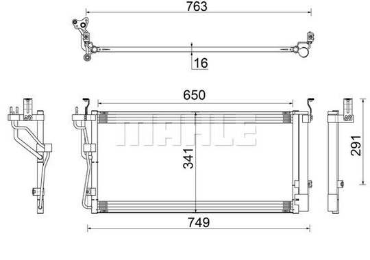 Condenser Air Conditioning 8FC351304-401 by BEHR