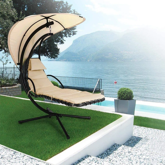 McQuilkin Suspended Hanging Sun Lounger with Stand