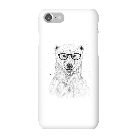 Balazs Solti Polar Bear And Glasses Phone Case for iPhone and Android - iPhone 7 - Snap Case - Gloss