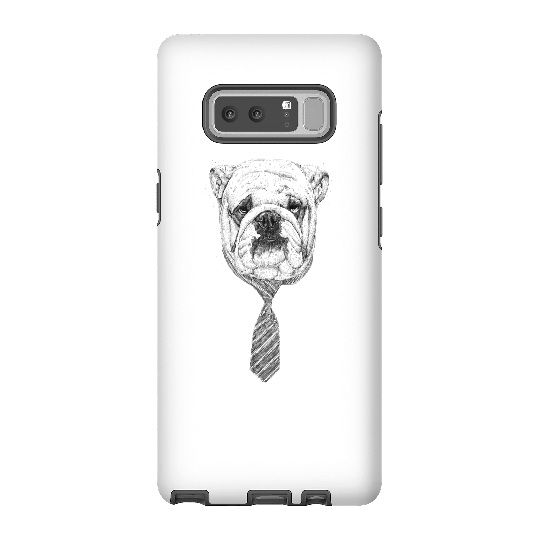 Balazs Solti Suited And Booted Bulldog Phone Case for iPhone and Android - Samsung Note 8 - Tough Case - Matte