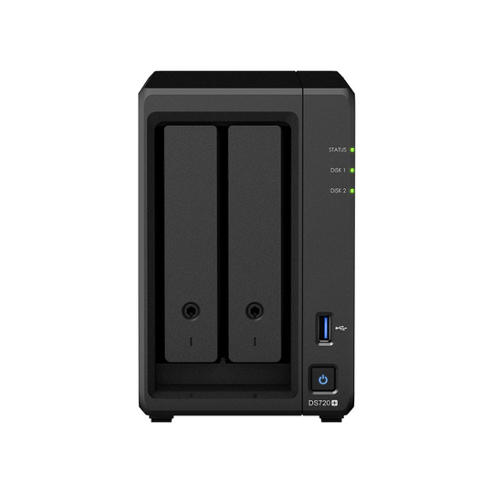 Synology DiskStation DS720+/20TB-RED - J4125 2 Bay NAS Server - Desktop