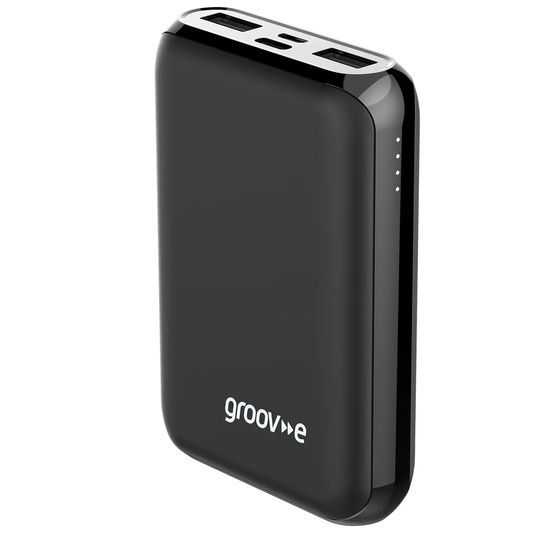 Groov-e Power Charger Portable Power Bank 10000mAh - Black