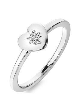 Hot Diamonds Heart Ring