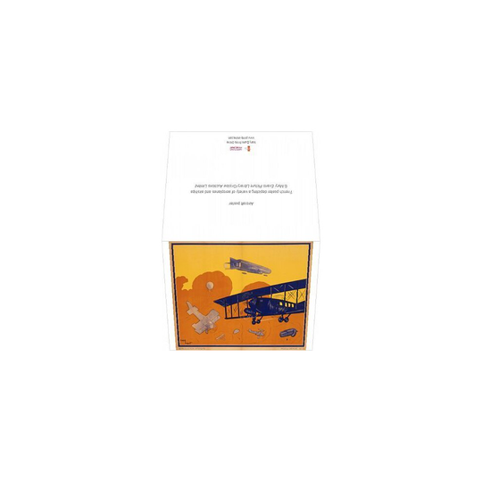 (A5 (14x21cm)) Aircraft poster. French poster depicting a variety of aeroplanes and airships (Greetings Cards)