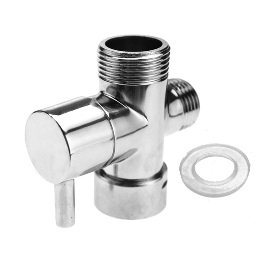 Shower Diverter Valve T-Adapter 3/4" 1/2" BSP Solid Brass For Shower Head Tap