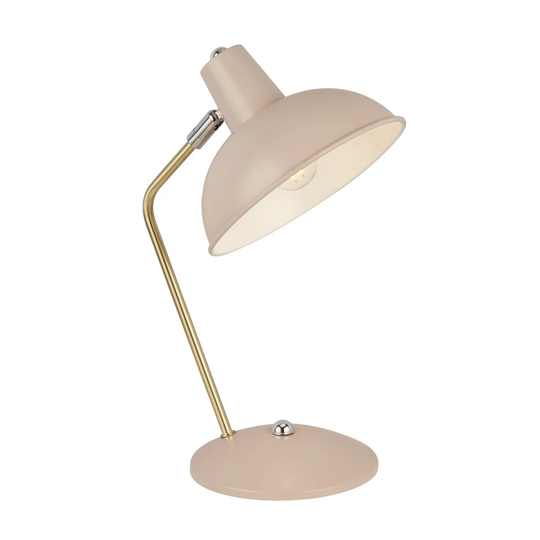 Navy Task Lamp With Brass Stem