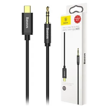 Baseus M01 USB Type-C / 3.5mm Audio Cable - 1.2m - Black