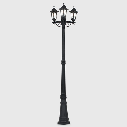 Camilla Black 77.6'' H Hardwired Lamp Post