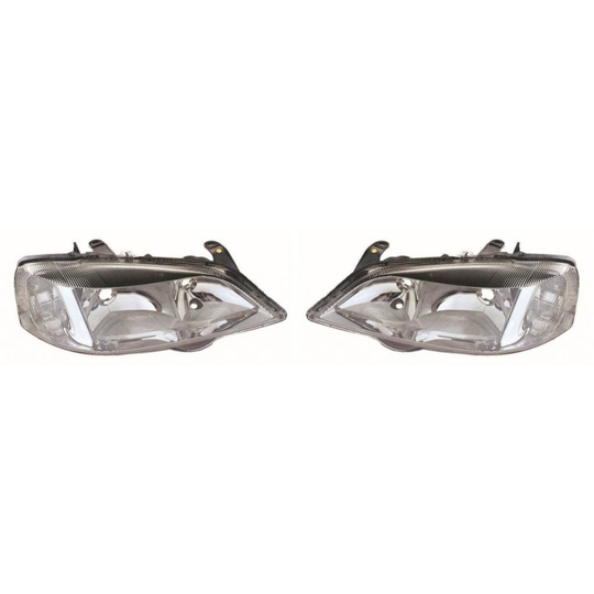 Vauxhall Astra G Mk4 Coupe 1998-2005 Chrome Headlights Headlamps Pair O/S & N/S