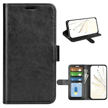 Honor 70 Pro Wallet Case with Magnetic Closure - Black