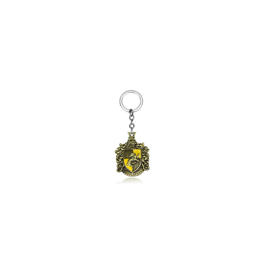(HUFFLEPUFF-GOLD) Hogwarts Harry Potter Hufflepuff Ravenclaw Slytherin Key Ring Chain Keyring