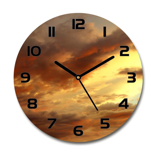 Decoration Picture Art Modern Kitchen Living Room Sunrise 30cm Silent Wall Clock