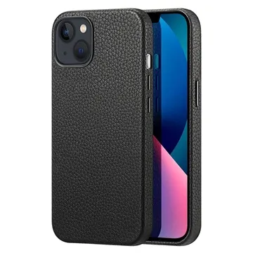 Dux Ducis Roma Premium iPhone 13 Leather Coated Case - Black