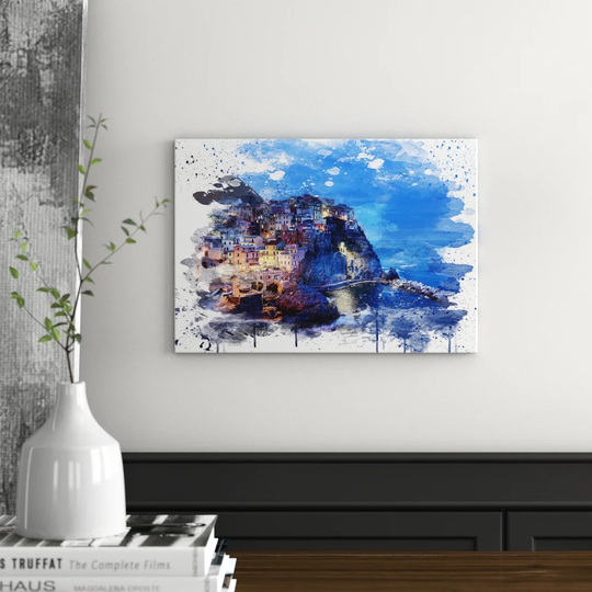 'Landscape Cinque Terre Italy' Graphic Art Print Poster