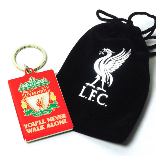 (One Size, Liverpool) Spot On Gifts Football Club Keyring In Velvet Gift Bag