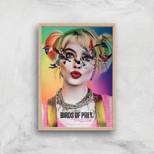 DC Birds Of Prey Giclee Art Print - A3 - Wooden Frame