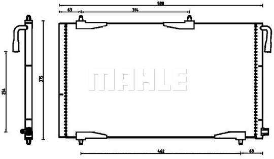 Condenser Air Conditioning 8FC351304-501 by BEHR