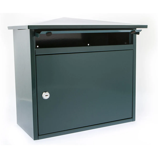 Burg-Wachter Mersey Galvanised Steel Post Box - Green