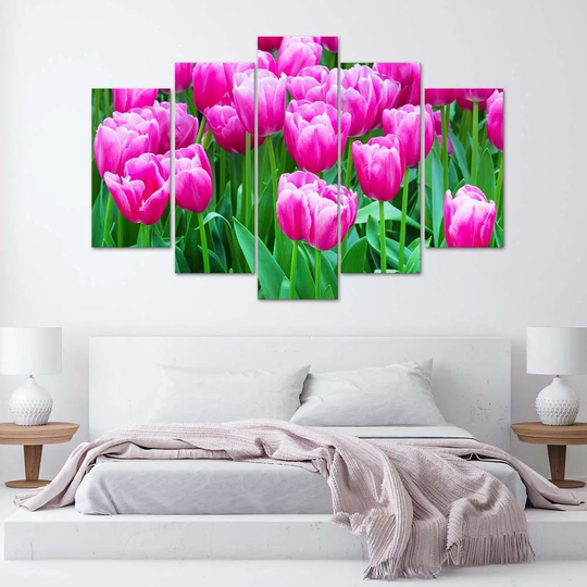 Canvas Print Pink Tulips