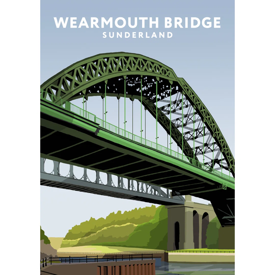 Wearmouth Bridge by Richard O'Neil - Graphic Art Print on Paper